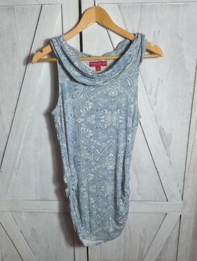 Krimson Klover Drape Neck Ruched Hem Mini Dress Size XS
